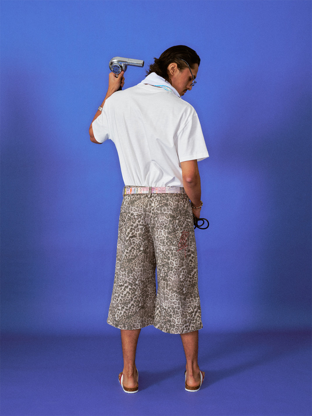 TREclub | Leopard Embroidered Cropped Pants - PSYLOS 1, TREclub | Leopard Embroidered Cropped Pants, Shorts, TREclub•JAPAN, PSYLOS 1